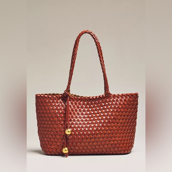 Anthropologie Handbags - NWT By Anthropologie Slouchy Mini Woven Tote Bag